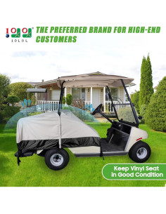 Cubierta de Asiento Impermeable 10L0L para Carrito de Golf 2+2 2