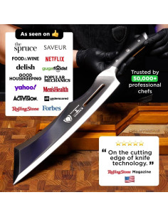 Cuchillo Cleaver Dalstrong 14" Aniquilador Acero Alto Carbono 2