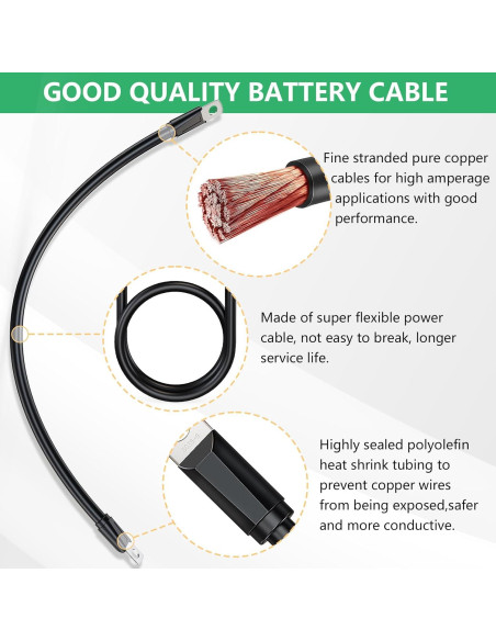 Kit de Cables de Batería Drive-up para Carrito Golf EZGO TXT 36/48V