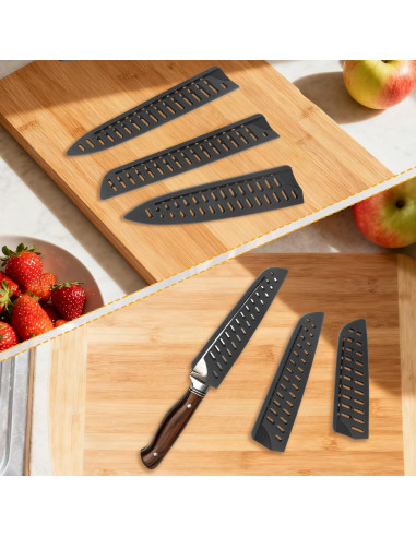 Juego de 8 protectores universales para cuchillos Penitue