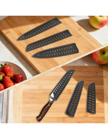 Juego de 8 protectores universales para cuchillos Penitue