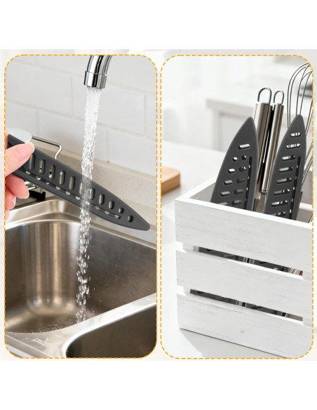 Juego de 8 protectores universales para cuchillos Penitue