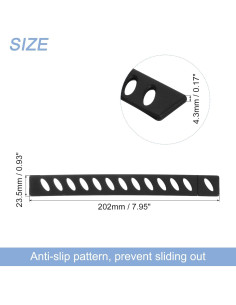 30 Fundas Protectores de Cuchillos uxcell - Plástico Negro 2