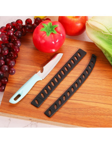 30 Fundas Protectores de Cuchillos uxcell - Plástico Negro