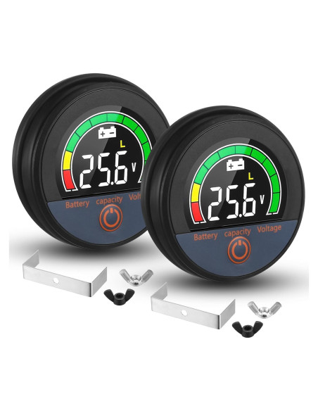 Conjunto de 2 Monitores de Batería LCD 12V a 84V Relaxweex
