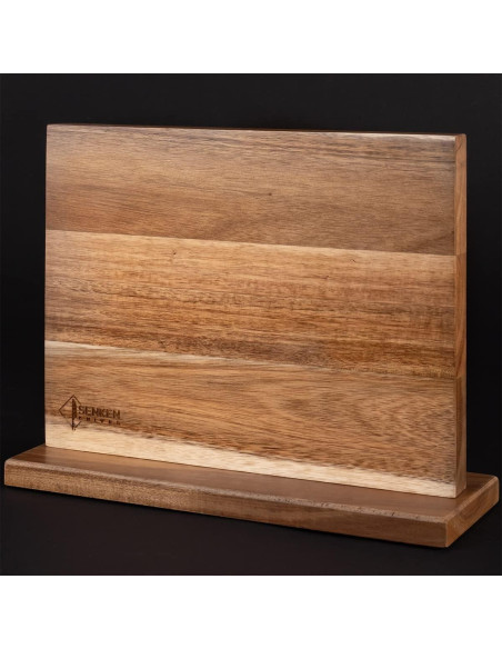 Bloque Magnético para Cuchillos Senken de Madera de Acacia
