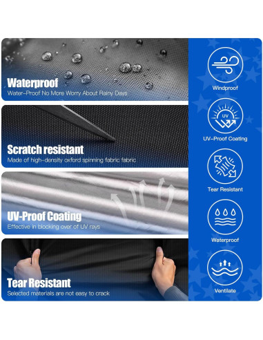 Cubierta para Carro de Golf NOKINS 420D Impermeable Yamaha 2+2