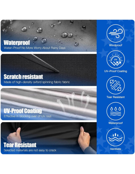 Cubierta para Carro de Golf NOKINS 420D Impermeable Yamaha 2+2
