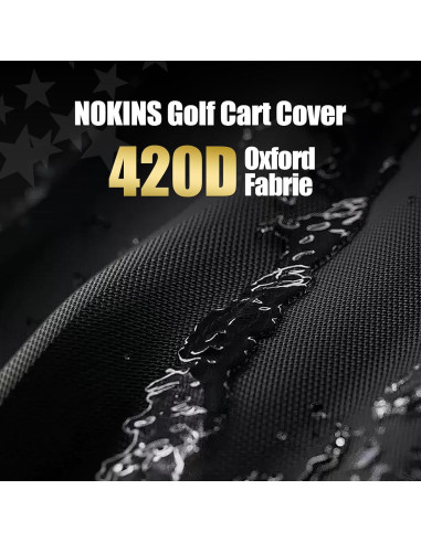 Cubierta para Carro de Golf NOKINS 420D Impermeable Yamaha 2+2