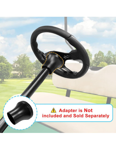 Volante de Carrito de Golf iLSKW 12.5" Universal PVC Madera