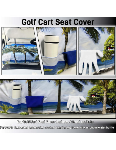 Fundas de Asiento para Carritos de Golf WUKO HUNT 2 Asientos