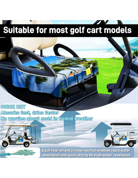 Fundas de Asiento para Carritos de Golf WUKO HUNT 2 Asientos