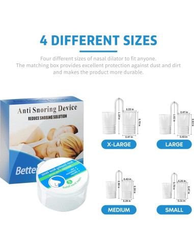 Válvulas Nasales Antisnoring KinomiYa - 8 Piezas Reutilizables