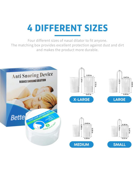 Válvulas Nasales Antisnoring KinomiYa - 8 Piezas Reutilizables