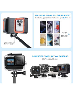 Palo de Selfie Bluetooth a Prueba de Agua Saupsitnz 0.94kg 2