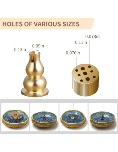 Quemador de Incienso Cerámica Hecho a Mano X&Y Life 13 cm