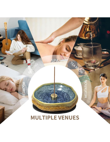 Quemador de Incienso Cerámica Hecho a Mano X&Y Life 13 cm