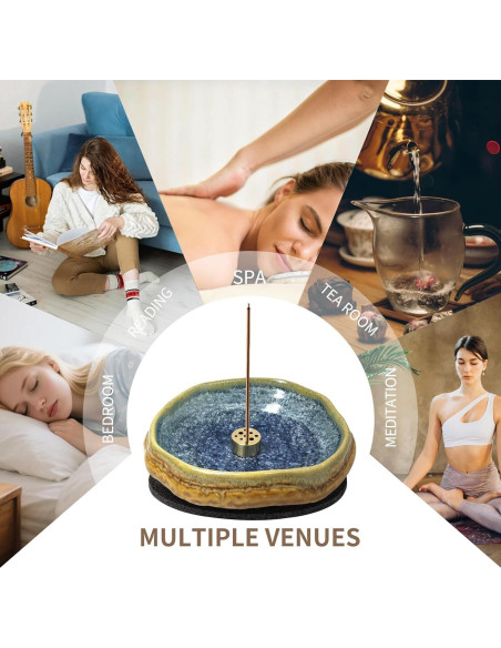 Quemador de Incienso Cerámica Hecho a Mano X&Y Life 13 cm