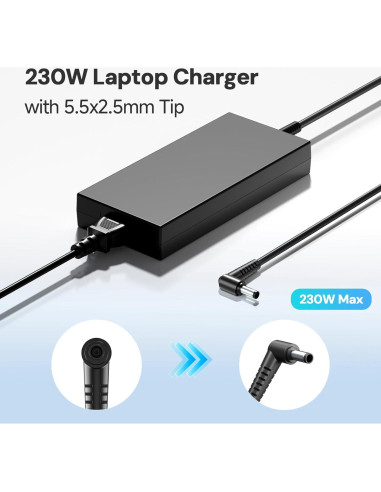 Adaptador de Corriente 230W DONGERDI para Laptops Eluktronics