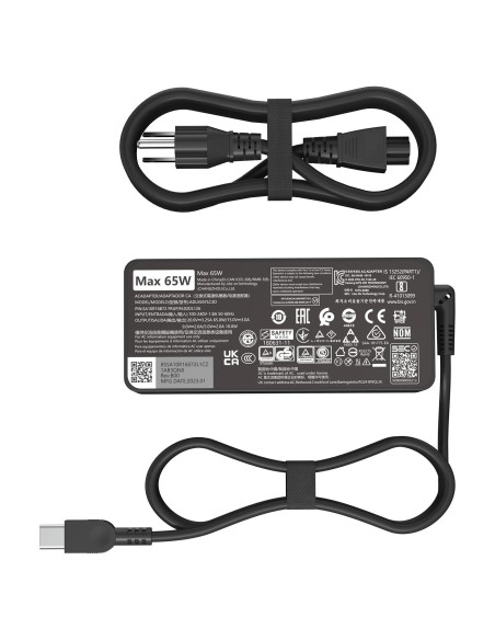 Cargador AC USB C 65W Lenovo ThinkPad ThinkBook Adaptador