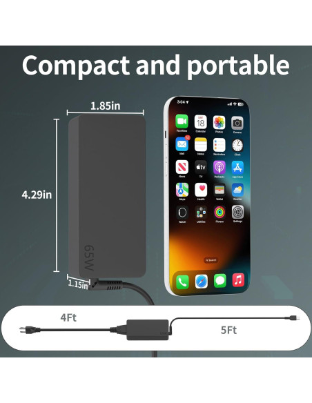 Cargador AC USB C 65W Lenovo ThinkPad ThinkBook Adaptador