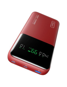 Batería Externa INIU 25000mAh 140W Cargador Portátil USB-C Rojo