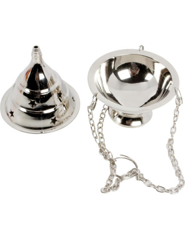 Quemador de Incienso Colgante de Latón Handcrafted 11.43 cm