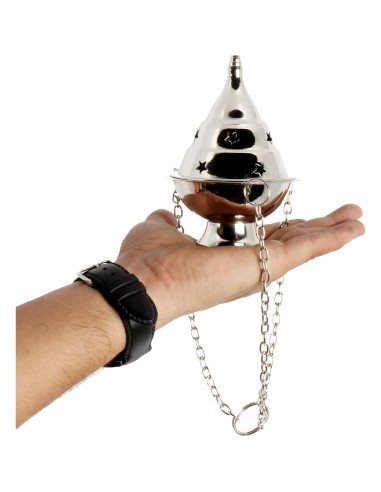 Quemador de Incienso Colgante de Latón Handcrafted 11.43 cm