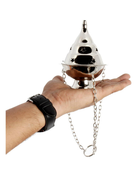 Quemador de Incienso Colgante de Latón Handcrafted 11.43 cm