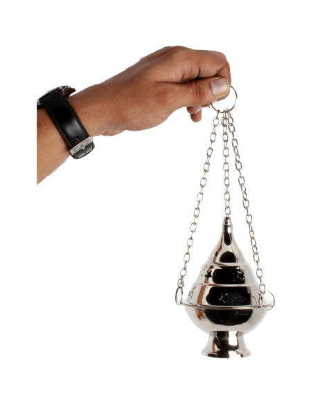 Quemador de Incienso Colgante de Latón Handcrafted 11.43 cm