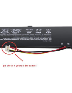 Batería de Laptop Tanch U3285131P-2S 7.4V 4800mAh Reemplazo 2