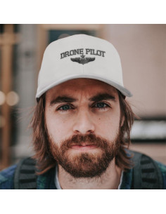 Gorra de béisbol bordada piloto de dron gris - Unisex 2