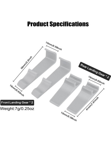 Extensión de Patas de Aterrizaje DJI Flip 4PCS Antirayaduras