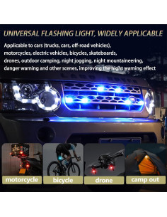 Luces Estroboscópicas LED Inalámbricas ABYRKVE 4PCS 8 Colores 2