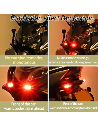 Luces Estroboscópicas LED Inalámbricas ABYRKVE 4PCS 8 Colores