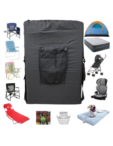 Bolsa para Silla de Playa MYSUPOT Grande Negra 91x61x15cm