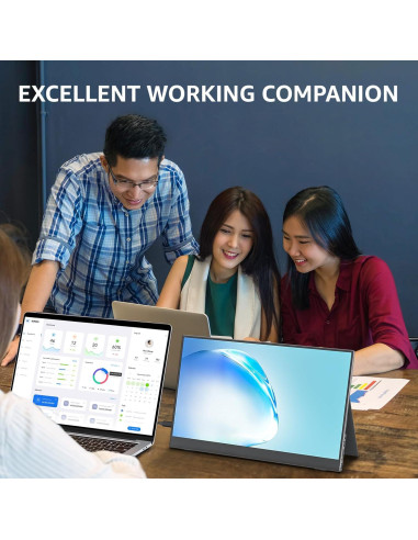 Monitor Portátil Cocopar 15.6" FHD 1080P con Altavoz y USB-C