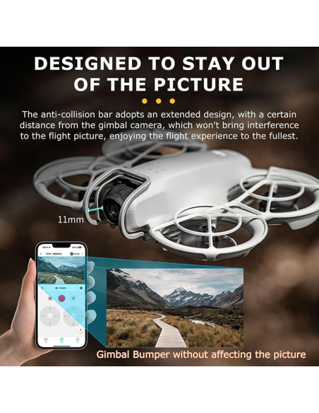 Parachoques Gimbal LYL para DJI NEO - Aluminio Plata 4.1x3.9x3.3cm