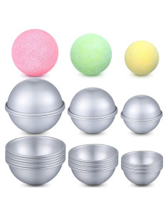 12 Moldes de Baño de Metal Patelai para DIY - 4.5 a 6.5 cm