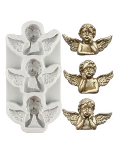 Molde de Silicona Fondant 3D Angel Baby MINFEIDMS 9.57 cm