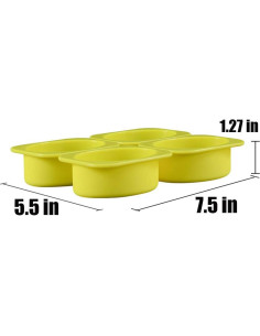 Molde de Jabón de Silicona QELEG 2 Pcs Ovalado 340g 2