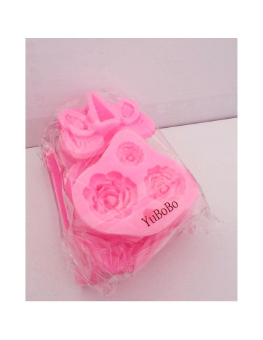 Moldes de Silicona de Unicornio 10 PCS para Pasteles y Manualidades