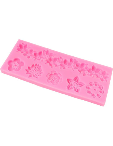 Molde de Fondant Barroco QDMOLDS Silicona Floral 6.9x5.7cm