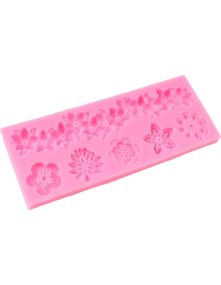 Molde de Fondant Barroco QDMOLDS Silicona Floral 6.9x5.7cm