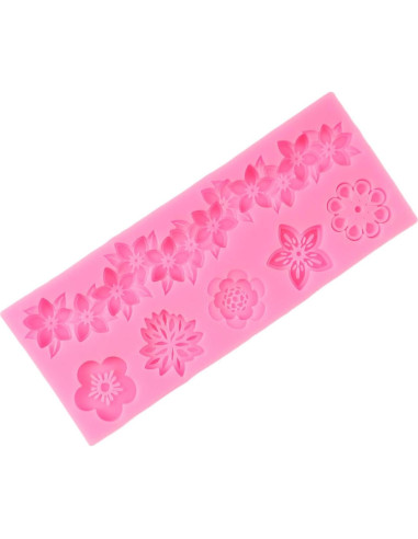 Molde de Fondant Barroco QDMOLDS Silicona Floral 6.9x5.7cm