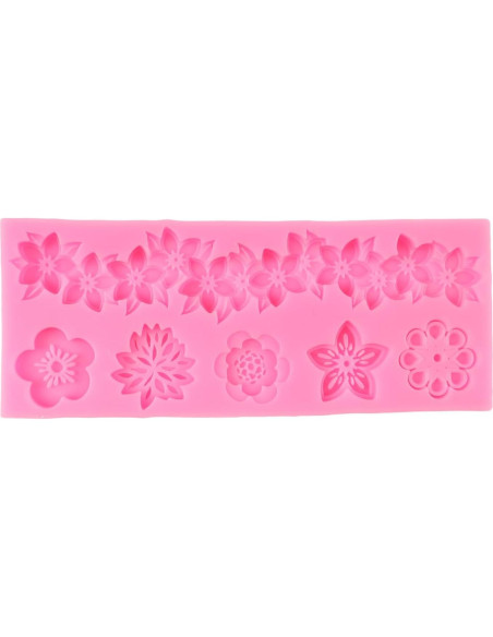 Molde de Fondant Barroco QDMOLDS Silicona Floral 6.9x5.7cm
