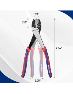 Cortador Crimpador de Alambre WORKPRO 24.13 cm 10-22 AWG 2