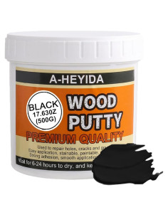 Kit de Reparación Masilla para Madera Negra A-HEYIDA 500 g