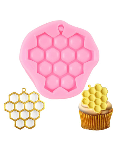 Molde de Silicona de Panal QDMOLDS para Fondant y Chocolate
