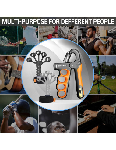 Fortalecedor de Mano YESIMET Ajustable 11-100KG Rehabilitación